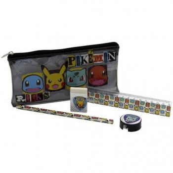Estuche Pokémon con Suministros de Papelería