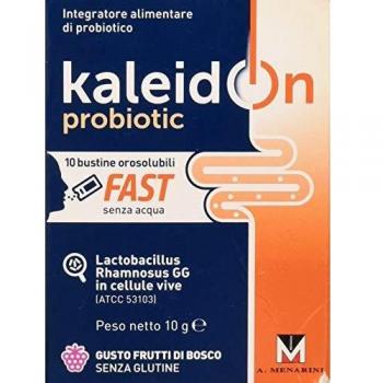 Menarini Kaleidon – Schnell-Probiotika mit Fruchtgeschmack „Waldfrüchte“, 10 Packungen