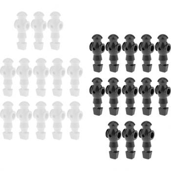 26-Piece Black & White Foosball Men for Table Soccer