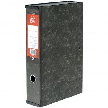 Star Office Box File Lock Spring with Ring Pull and Catch 75mm Spine Foolscap Cloud Design