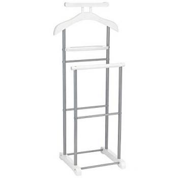 Porte-Vestiaire Assis – Design Lisse Métallique avec MDF