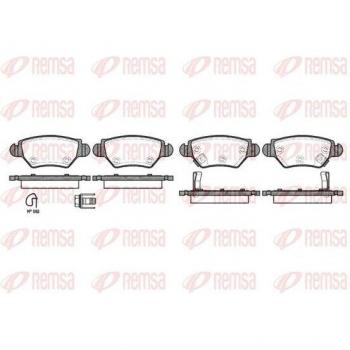 Jeu de plaquettes de frein REMSA 0685.22 – Compatibilité OPEL Zafira A