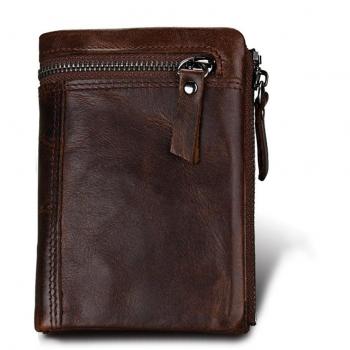 Leather RFID Blocker Wallet for Men by Hibate