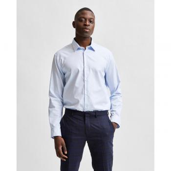 Selected Homme Hemd 16080200 Himmelblau Slim Fit XL