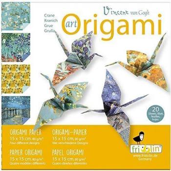 Premium‑Origami‑Papier Van Gogh – 20 Blätter, Anleitung