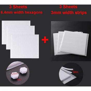 6pcs White Foam Adhesive Strips for 3D Crafting