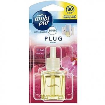Ambi Pur with Febreze Air Freshener Plug-In Diffuser Refill Thai Orchid