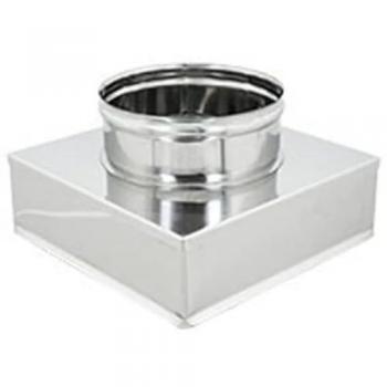Réducteur carré-rond en inox 200x200-180