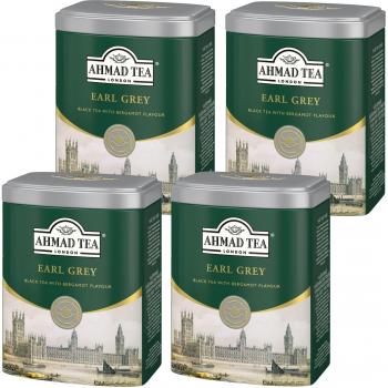 Earl Grey AHMAD Tea – 200 g x 4 British tins
