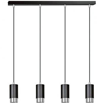 Colgante de techo Emibig Fumiko con barra cromada 4xGU10