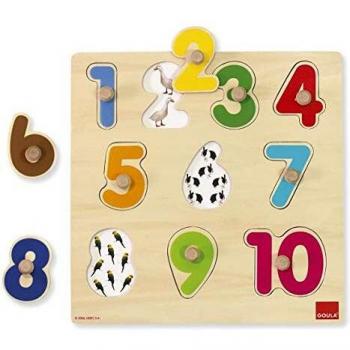 Encastrement de chiffres en bois Goula