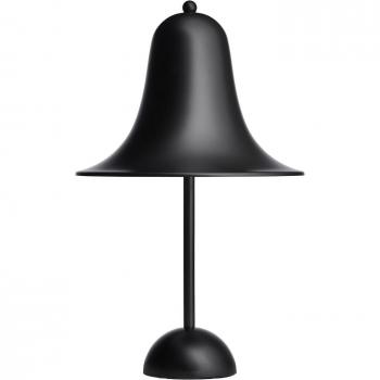 Lampe de table Pantop Verpan, noir mat, Ø 23 cm