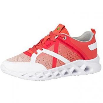 Jana Woms Trendiger Schnürschuh in Orange