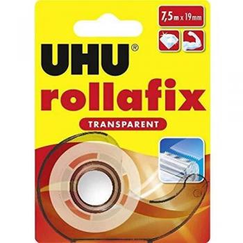 UHU Rollafix Transparent Film Tape 7.5m x 19mm