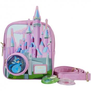 Sleeping Beauty Castle Stained Glass Crossbody Bag