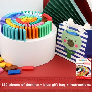 Wooden Cognitive Domino Blocks for Kindergarten