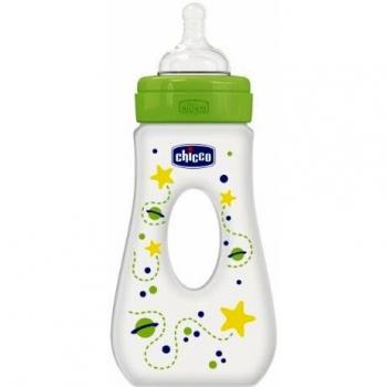 Chicco Verde Silicone 240 ml Baby Bottle