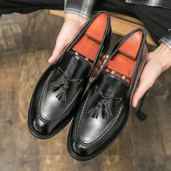 Mocassins d’automne pour hommes, chaussures de conduite à lacets