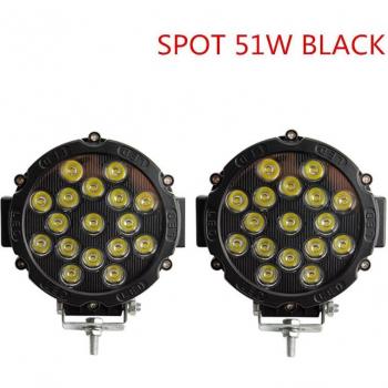 Luz de Trabajo LED OKEEN 51W 7 para Barcos y JEEPs