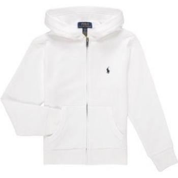 Ralph Lauren Junior Hoodie mit Reißverschluss in Weiß