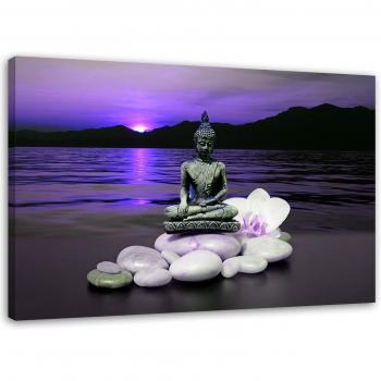 Zen Purple Buddha Wall Art