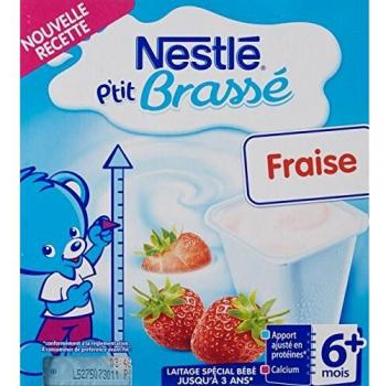 P'tit Brassé Fraise Nestlé 4 x 100g
