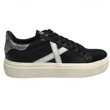 Munich Rete Sky 8085072 – Tênis Preto com Detalhes Brancos e Pretos