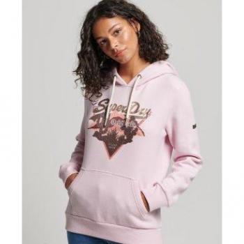 Sudadera con capucha para mujer Superdry logotipo Vintage