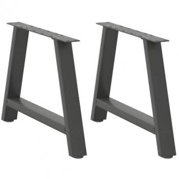 Modern A-Shaped Coffee Table Legs 2 pcs Anthracite 70x(42-43) cm Steel