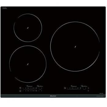 Plaque induction SAUTER SPI9544B avec trois zones de cuisson