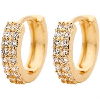 10mm Zircon Hoop Earrings for Women