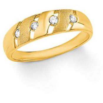 Amor Damenring Gold 333 mit synthetischem Zirkonia, 1 ct, in Schmuck Geschenkbox