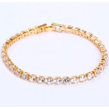 4mm Women's Silver Cubic Zirconia Tennis Bracelet