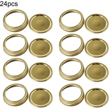 Couvercles de Conserve 70mm 48 Pièces avec Bagues D'étanchéité