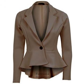 Blazer Fantasia Néoprène Longes-Manches pour Femmes