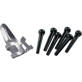 Ensemble complet d'accessoires pour guitare acoustique avec pièces de pont et plectres