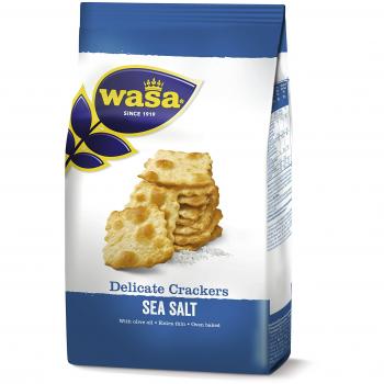 Wasa Knäckebrot Delicate Cracker, 5er Pack Meersalz