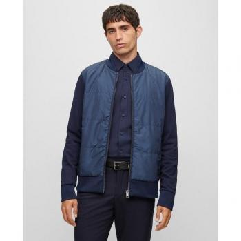 Boss Sweat Zip Organique XL Bleu