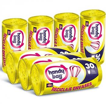 Sacco Guardia 30L, Serie 7x15 (105 sacchetti), Packaging Sostenibile, Ultra Resistente, Per Plastica, Anti-Scivolamento