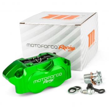 Système de freinage MotoForce Racing Vert avec étrier 4 pistons
