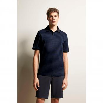 Polo mit Logo in Marine von BUGATTI