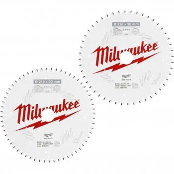 Milwaukee 2 Piece 190mm 24 Teeth Circular Saw Blade Set
