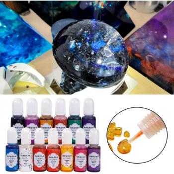 Handmade 13 Colors UV Epoxy Dye for Jewelry and Crafts