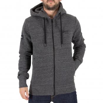 Superdry M‑Größe Hoodie in Dunkelgrau