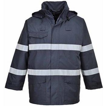 Portwest Bizflame Rain Multi Protection Jacket, Size: XL, Colour: Navy