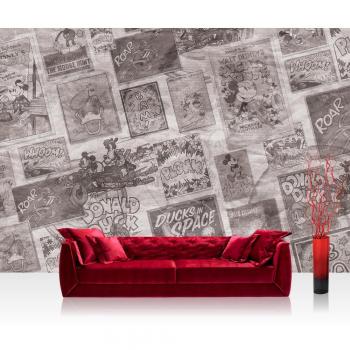 Disney Micky Maus Vliestapete – 208 × 146 cm, Premium Plus, grau