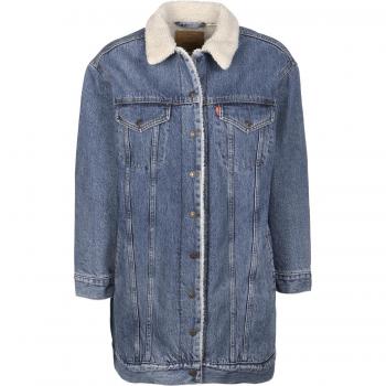 Levi’s Longcoat für Damen – Sherpa Trucker 57893‑0000 – Blau, M