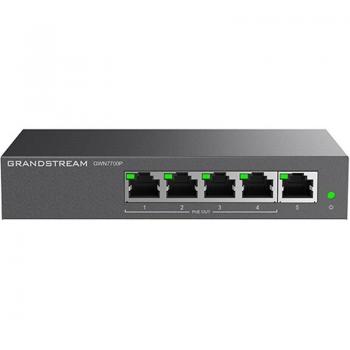 GGWN7700P: Switch Gigabit PoE No Administrado – Solución Negra