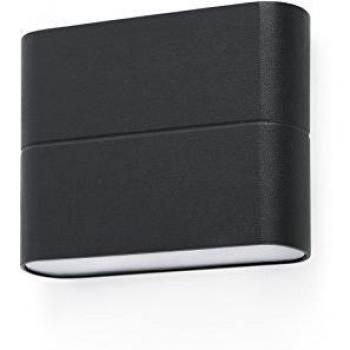 Réplica de pared de jardín Aday gris oscuro