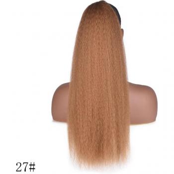 Cheveux Artificiels Yaki Lisse Cheval Noir Brun